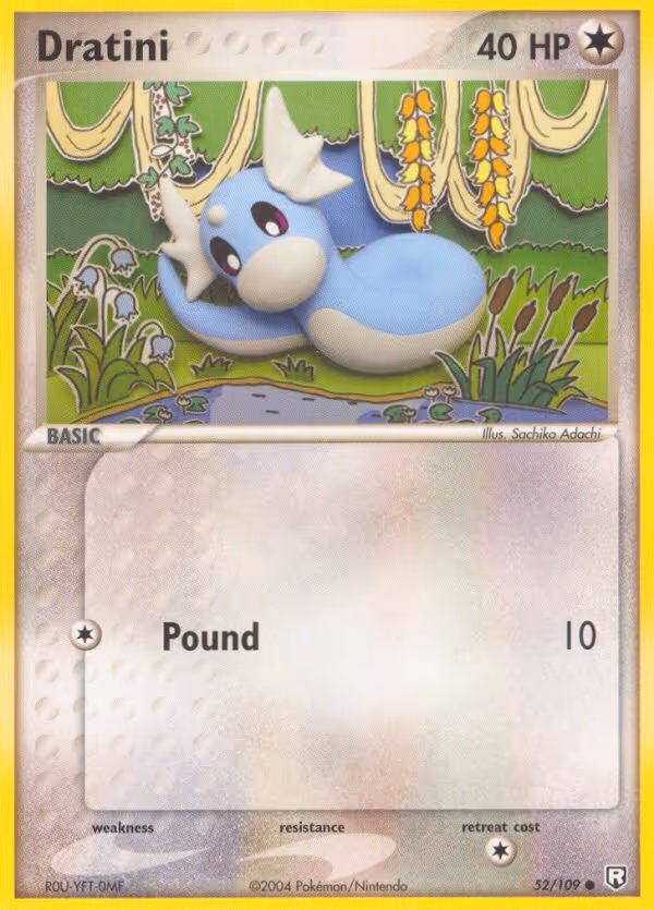 Dratini 52/109 Pokemon card