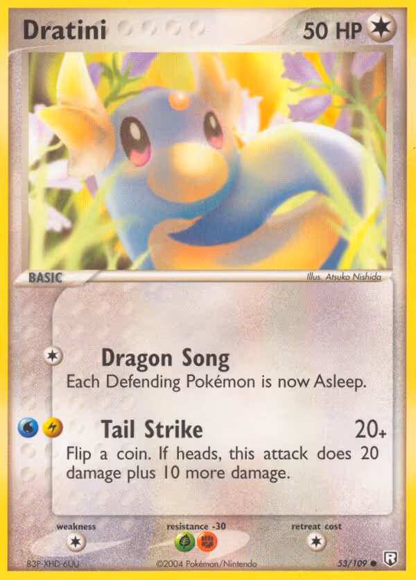 Dratini 53/109 Pokemon card