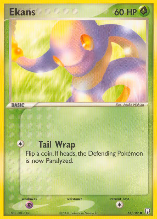 Ekans 55/109 Pokemon card