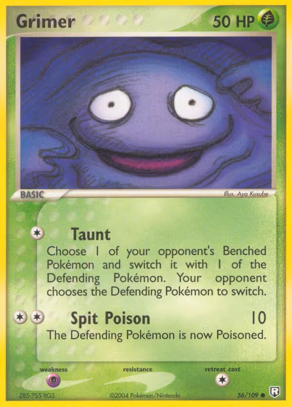 Grimer 56/109 Pokemon card