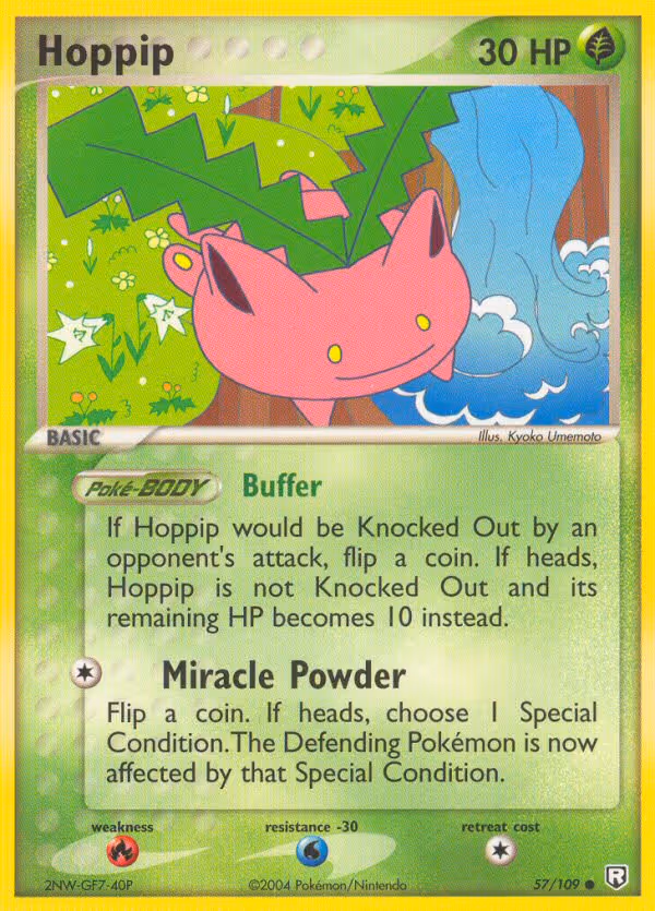 Hoppip 57/109 Pokemon card