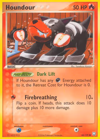 Houndour 60/109 Pokemon card