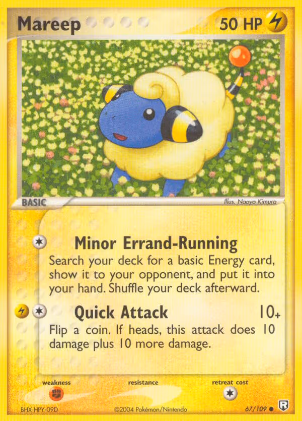 Mareep 67/109 Pokemon card