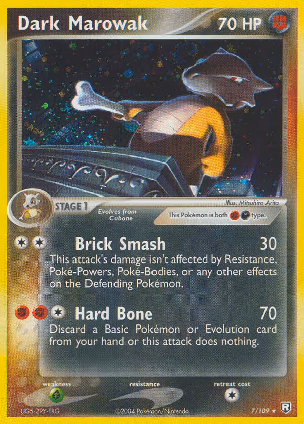 Dark Marowak 7/109 Pokemon card