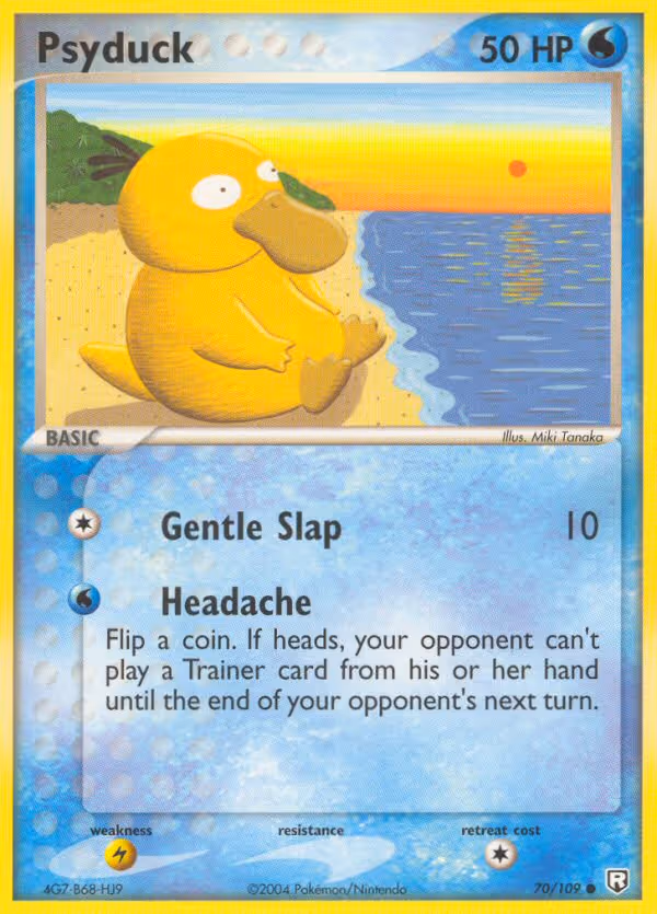 Psyduck 70/109 Pokemon card
