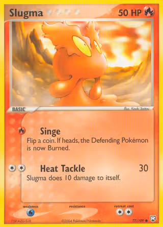 Slugma 77/109 Pokemon card