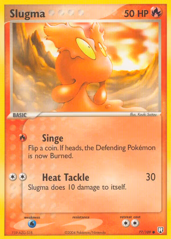 Slugma 77/109 Pokemon card