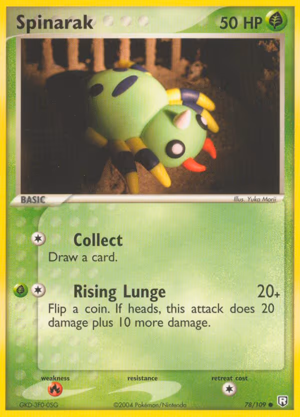 Spinarak 78/109 Pokemon card