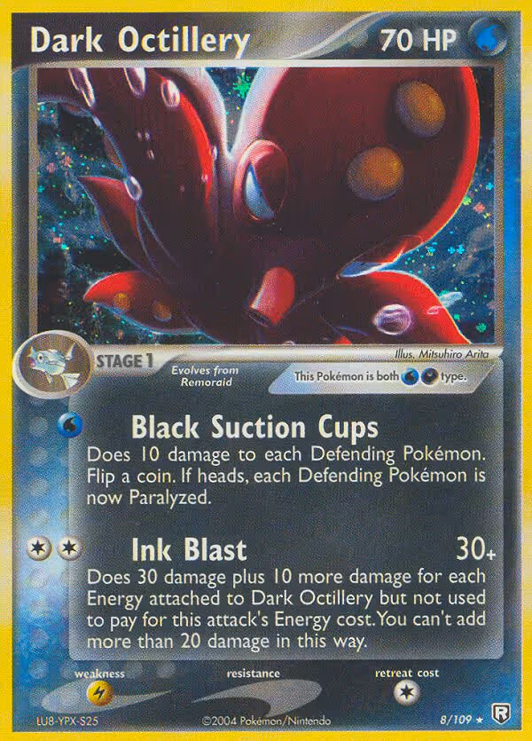Dark Octillery 8/109 Pokemon card