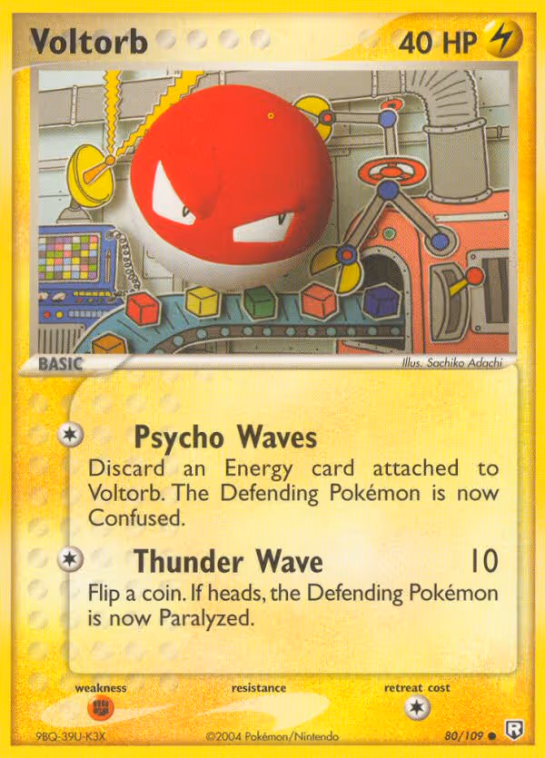 Voltorb 80/109 Pokemon card