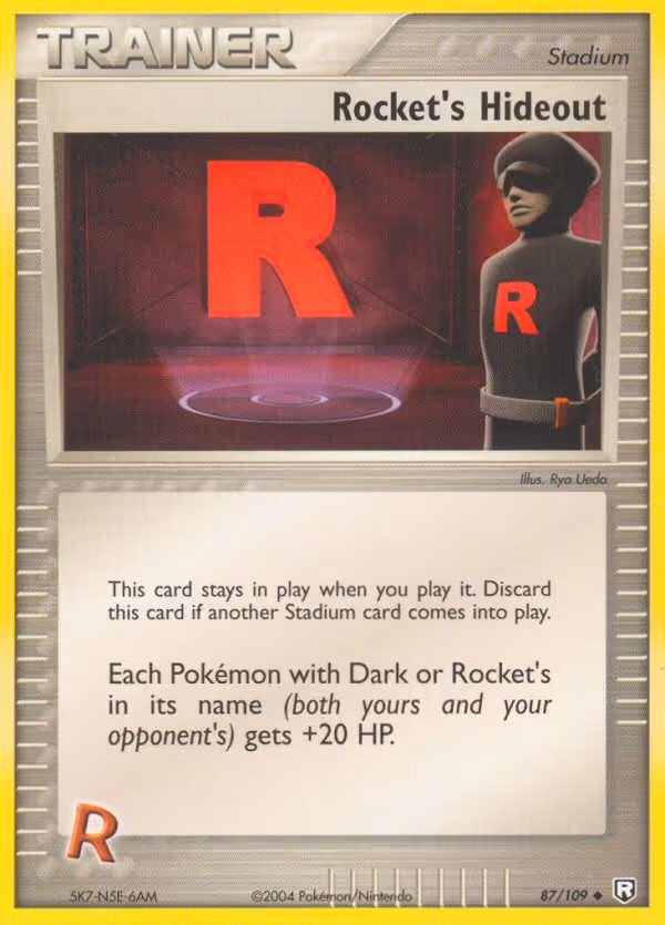 Rocket's Hideout 87/109 Pokemon card