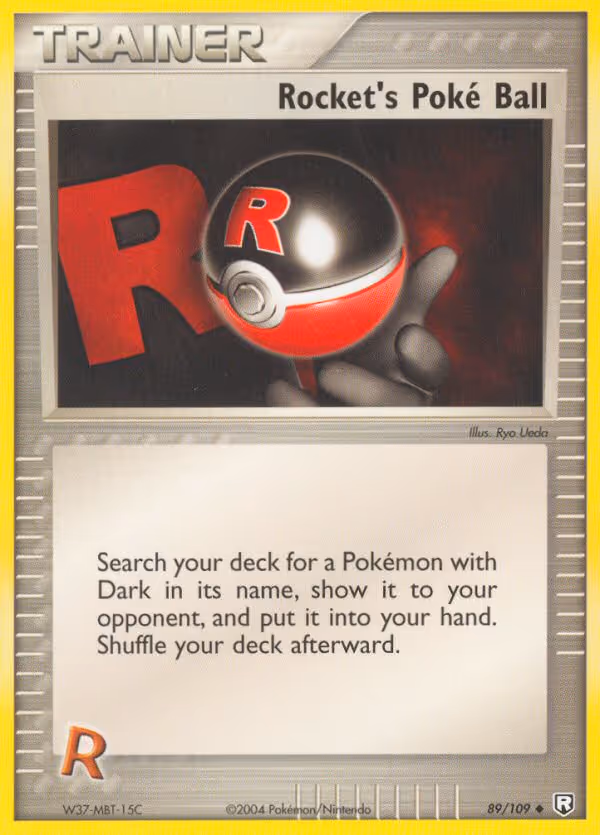 Rocket's Poké Ball 89/109 Pokemon card