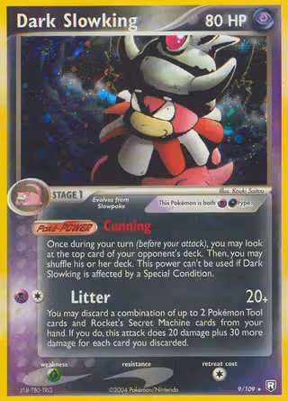 Dark Slowking 9/109 Pokemon card