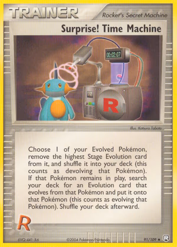 Surprise! Time Machine 91/109 Pokemon card