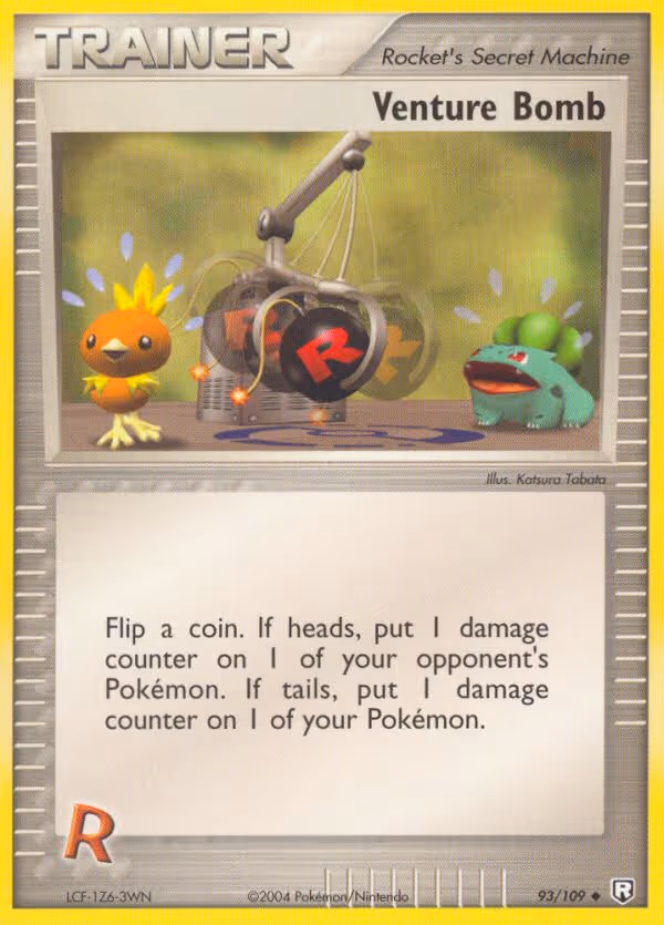 Venture Bomb 93/109 Pokemon card