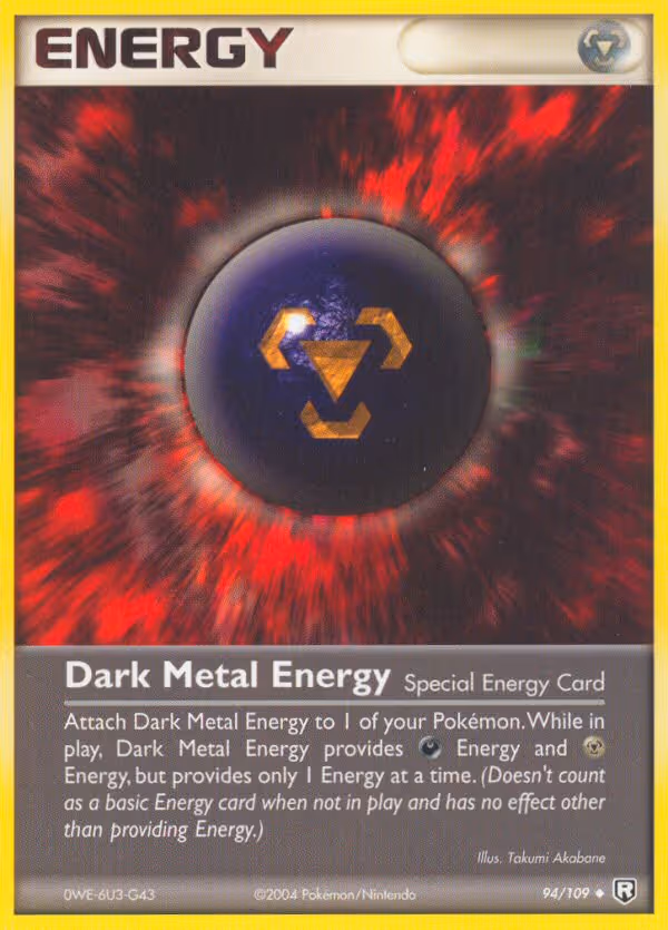 Dark Metal Energy 94/109 Pokemon card