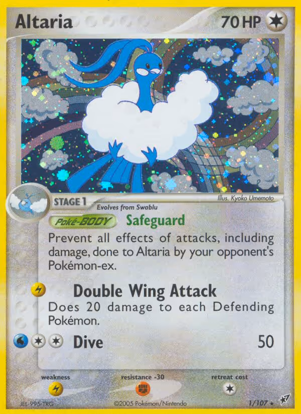 Altaria 1/107 Pokemon card