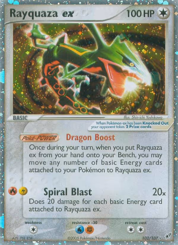 Rayquaza ex 102/107 Pokemon card