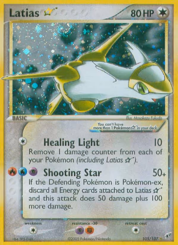 Latias Star 105/107 Pokemon card