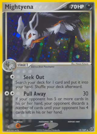 Mightyena 12/107 Pokemon card
