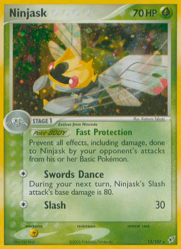 Ninjask 13/107 Pokemon card