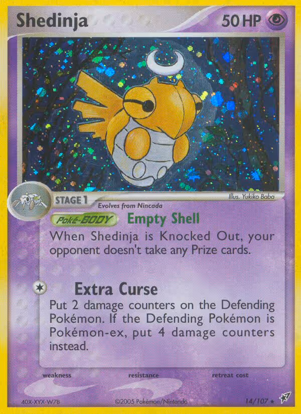 Shedinja 14/107 Pokemon card