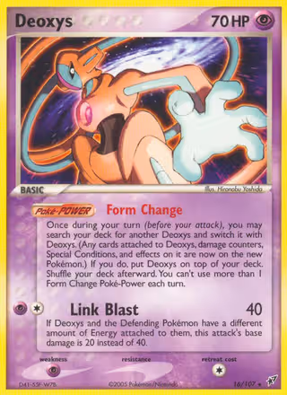 Deoxys 16/107 Pokemon card