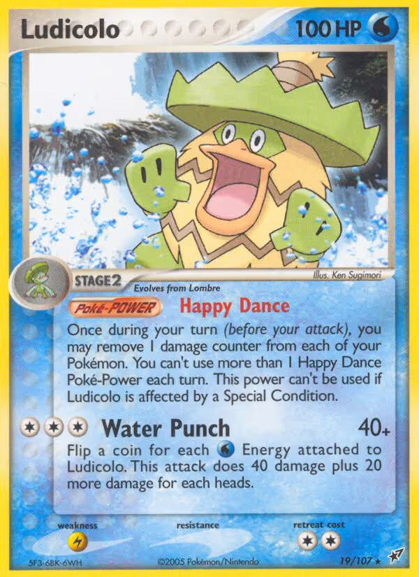 Ludicolo 19/107 Pokemon card