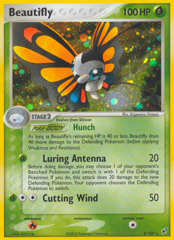 Beautifly 2/107 Pokemon card