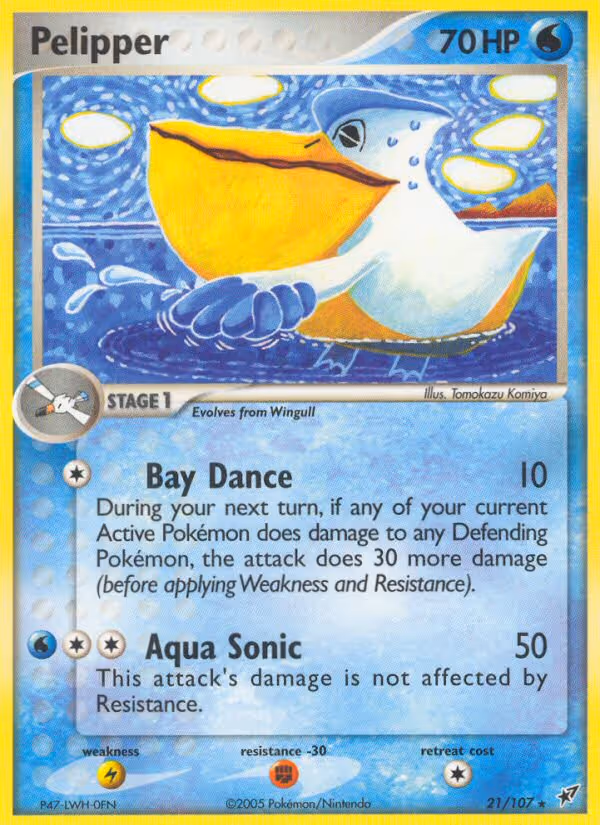 Pelipper 21/107 Pokemon card