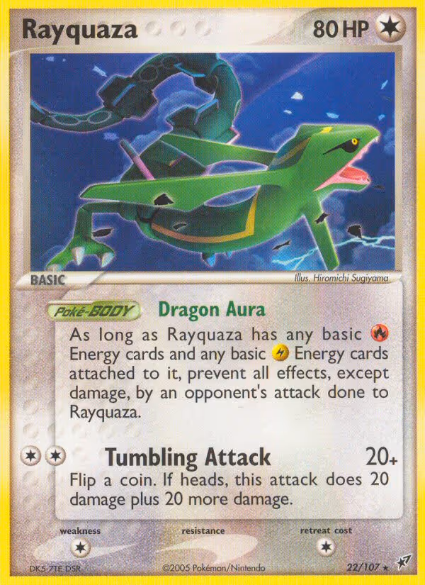 Rayquaza 22/107 Pokemon card
