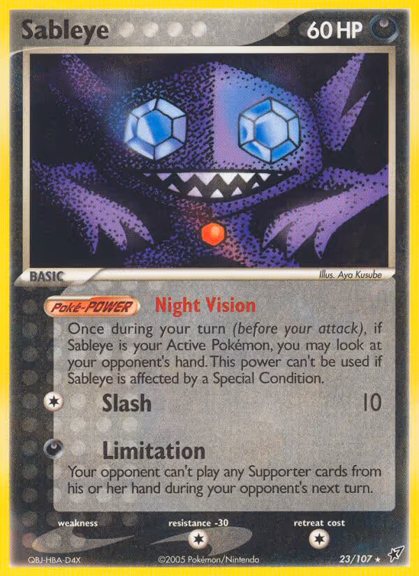 Sableye 23/107 Pokemon card