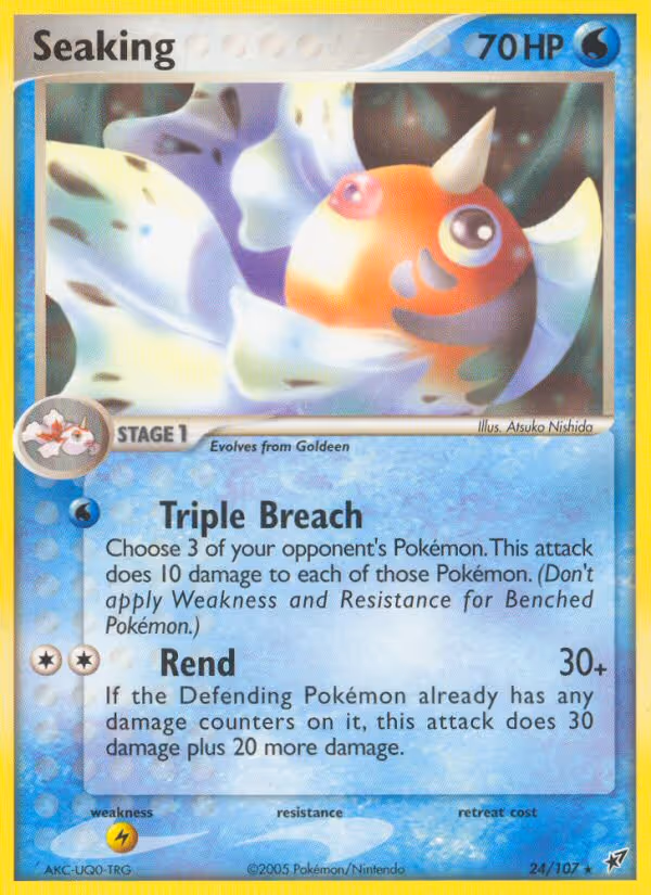 Seaking 24/107 Pokemon card