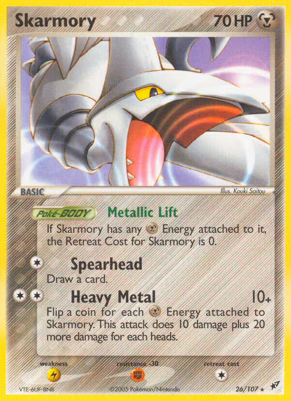 Skarmory 26/107 Pokemon card