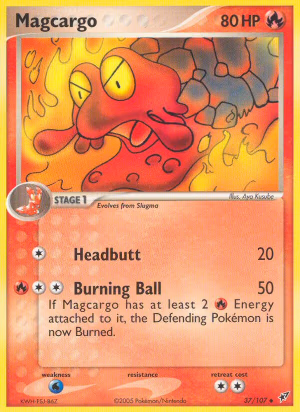 Magcargo 37/107 Pokemon card