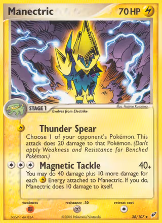 Manectric 38/107 Pokemon card