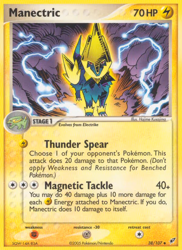 Manectric 38/107 Pokemon card