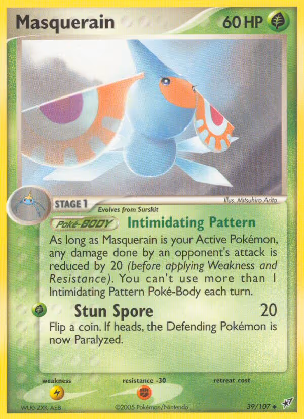 Masquerain 39/107 Pokemon card