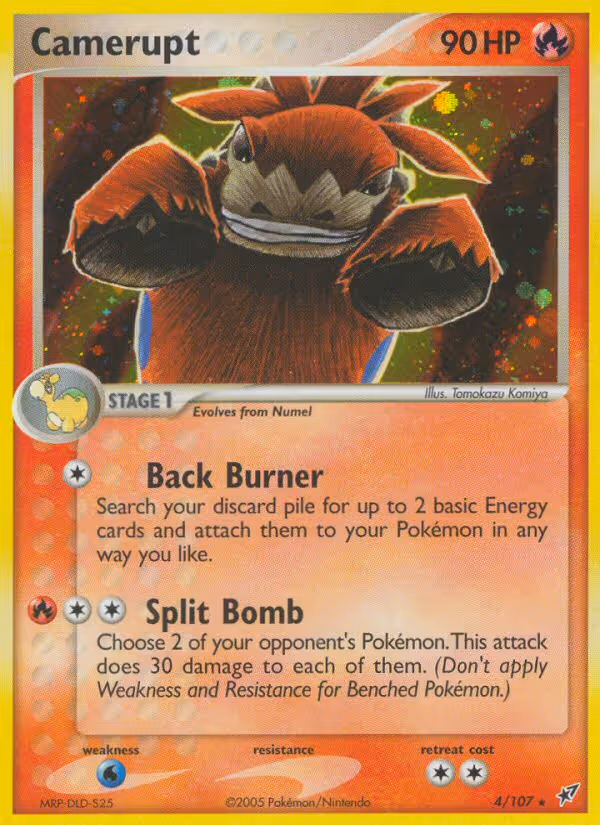 Camerupt 4/107 Pokemon card