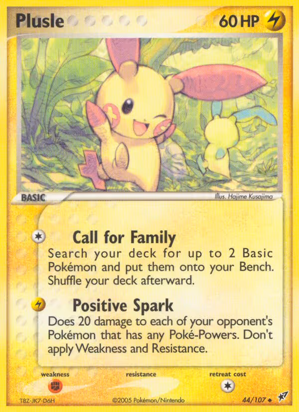 Plusle 44/107 Pokemon card