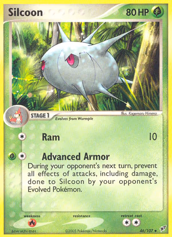 Silcoon 46/107 Pokemon card
