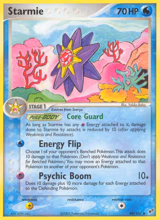 Starmie 48/107 Pokemon card
