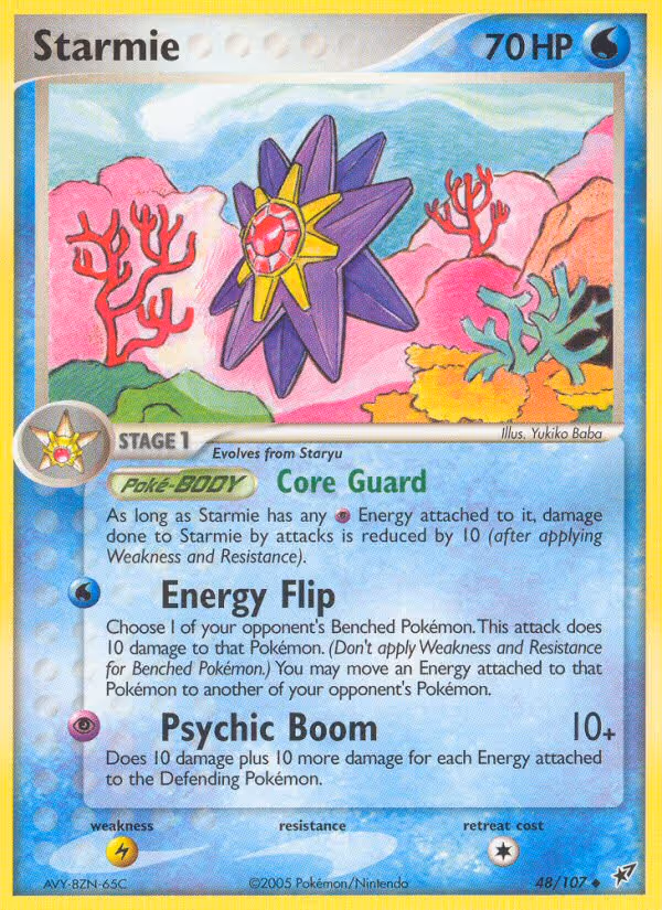 Starmie 48/107 Pokemon card