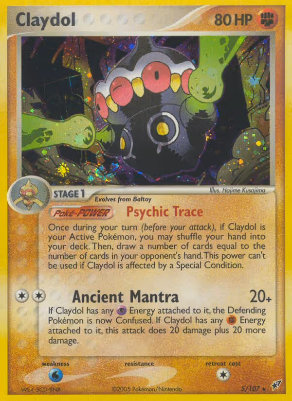 Claydol 5/107 Pokemon card