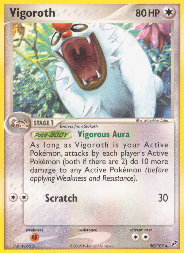 Vigoroth 50/107 Pokemon card