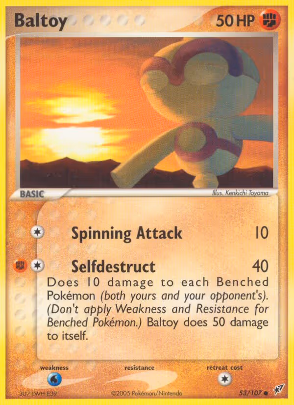 Baltoy 53/107 Pokemon card