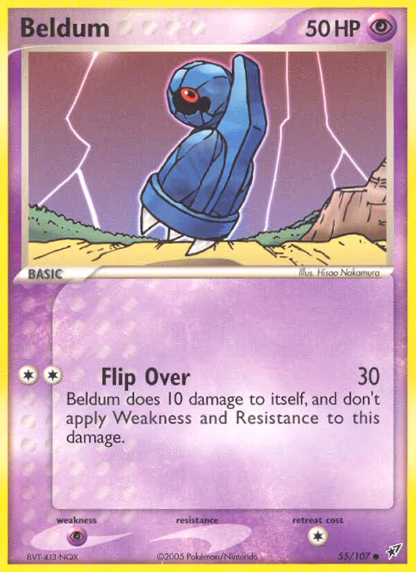 Beldum 55/107 Pokemon card