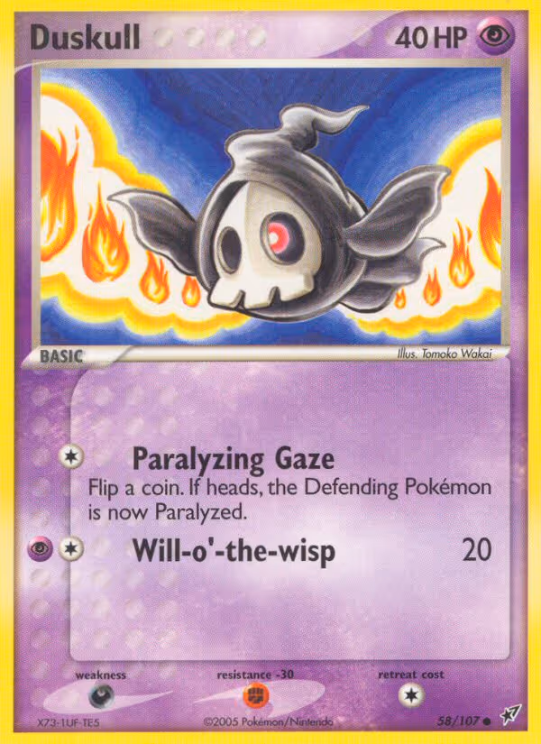 Duskull 58/107 Pokemon card