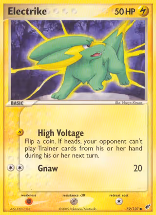 Electrike 59/107 Pokemon card