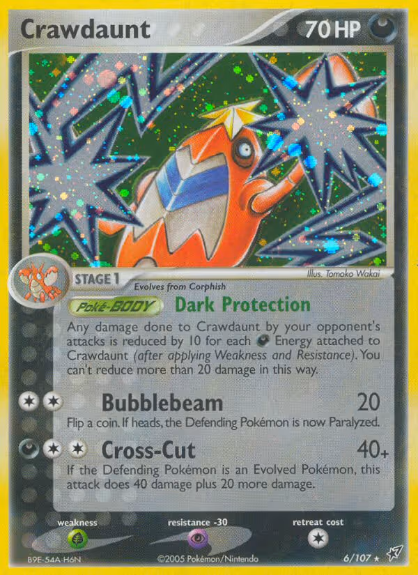 Crawdaunt 6/107 Pokemon card
